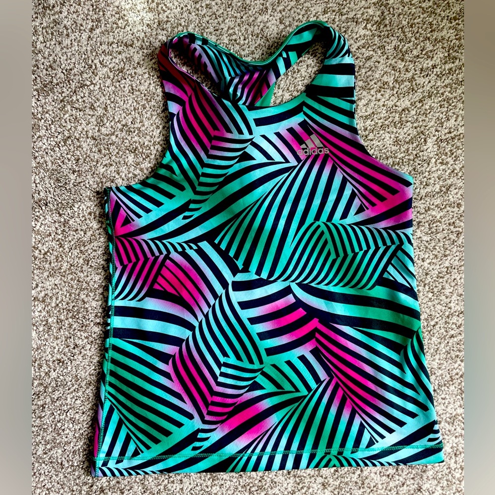 Adidas twist back tank size 7/8